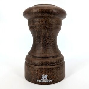 Peugeot Salt Shaker Dark Wood Turned French Kitchenware 3.25in